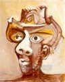 Cabeza de hombre con sombrero 1971 Pablo Picasso